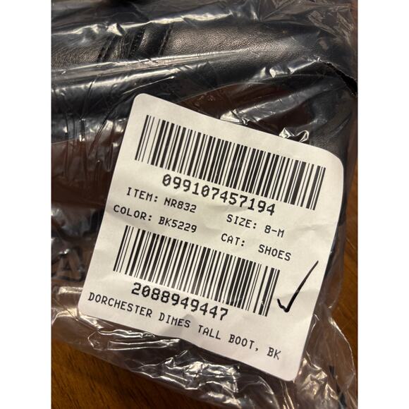 Madewell Dimes Heel Knee High Boots 8 Black NWT Extended Calf Leather NR832 Prep - Picture 5 of 6